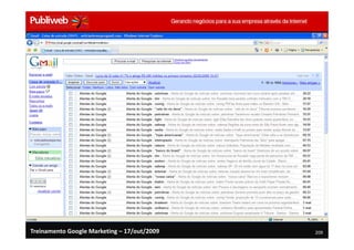 Treinamento Google Marketing – 17/out/2009   209
 