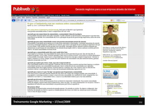 Treinamento Google Marketing – 17/out/2009   232
 