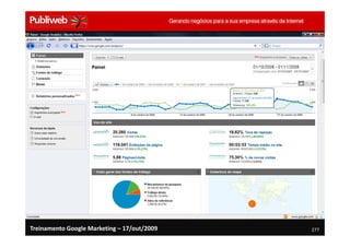 Treinamento Google Marketing – 17/out/2009   277
 