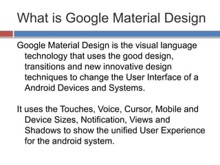 Google Material Design | PPTX