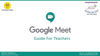 Google meet guide for teachers