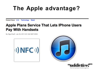 The Apple advantage? 