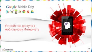 Устройства доступа к
мобильному Интернету




                       11	
  
 