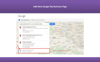Search by Business Name and Address
 