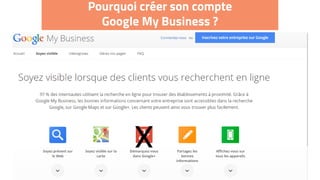 Pourquoi créer son compte
Google My Business ?
x
 