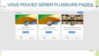 VOUS POUVEZ GÉRER PLUSIEURS PAGES
 