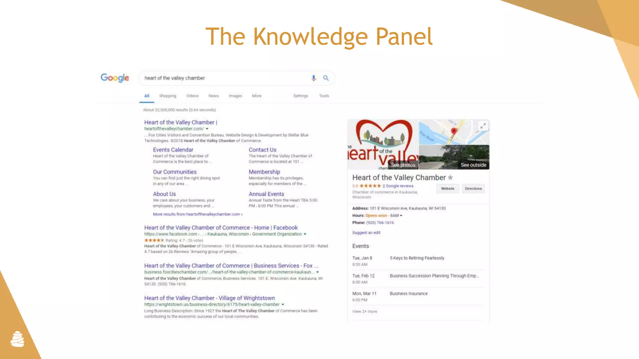 The Knowledge Panel
 