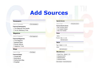 Add Sources
 