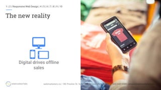 1 | 2 | Responsive Web Design | 4 | 5 | 6 | 7 | 8 | 9 | 10
The new reality
Digital drives offline
sales
 