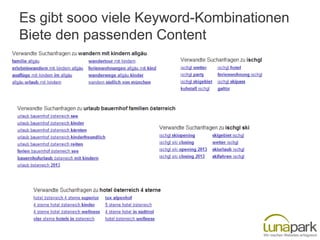 Es gibt sooo viele Keyword-Kombinationen
Biete den passenden Content

 
