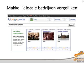 Makkelijk locale bedrijven vergelijken
 