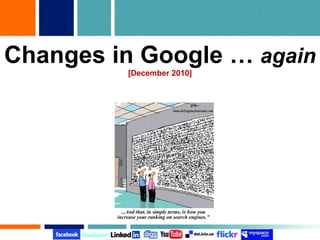 Changes in Google …  again [December 2010] 