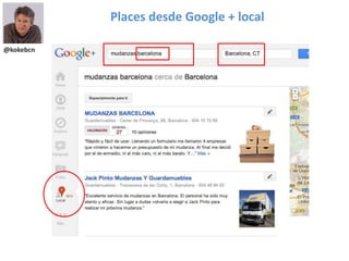@kokebcn
Places desde Google + local
 
