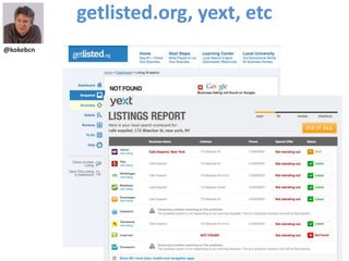 getlisted.org, yext, etc
@kokebcn
 