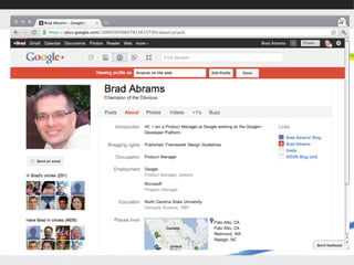 Google+ platform (9-15-2011)