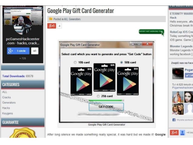 Google Play Gift Card Generator Google Play Gift Card Generator