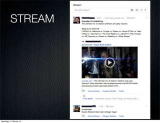 STREAM




Samstag, 4. Februar 12
 