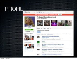PROFIL




Samstag, 4. Februar 12
 