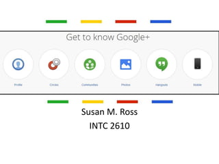 Susan M. Ross
INTC 2610

 