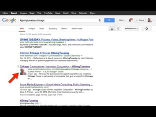 Authorship
1. To your each blog post add the
?rel=―author‖
–This could be with your name or in the
bio box
2. Add that link to the―Contributor To‖
section on your Google+ profile
 