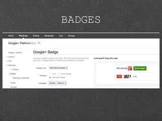 BADGES
 