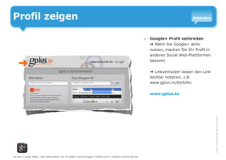 Social Web – alles jetzt anders? Der Google+ Effekt...