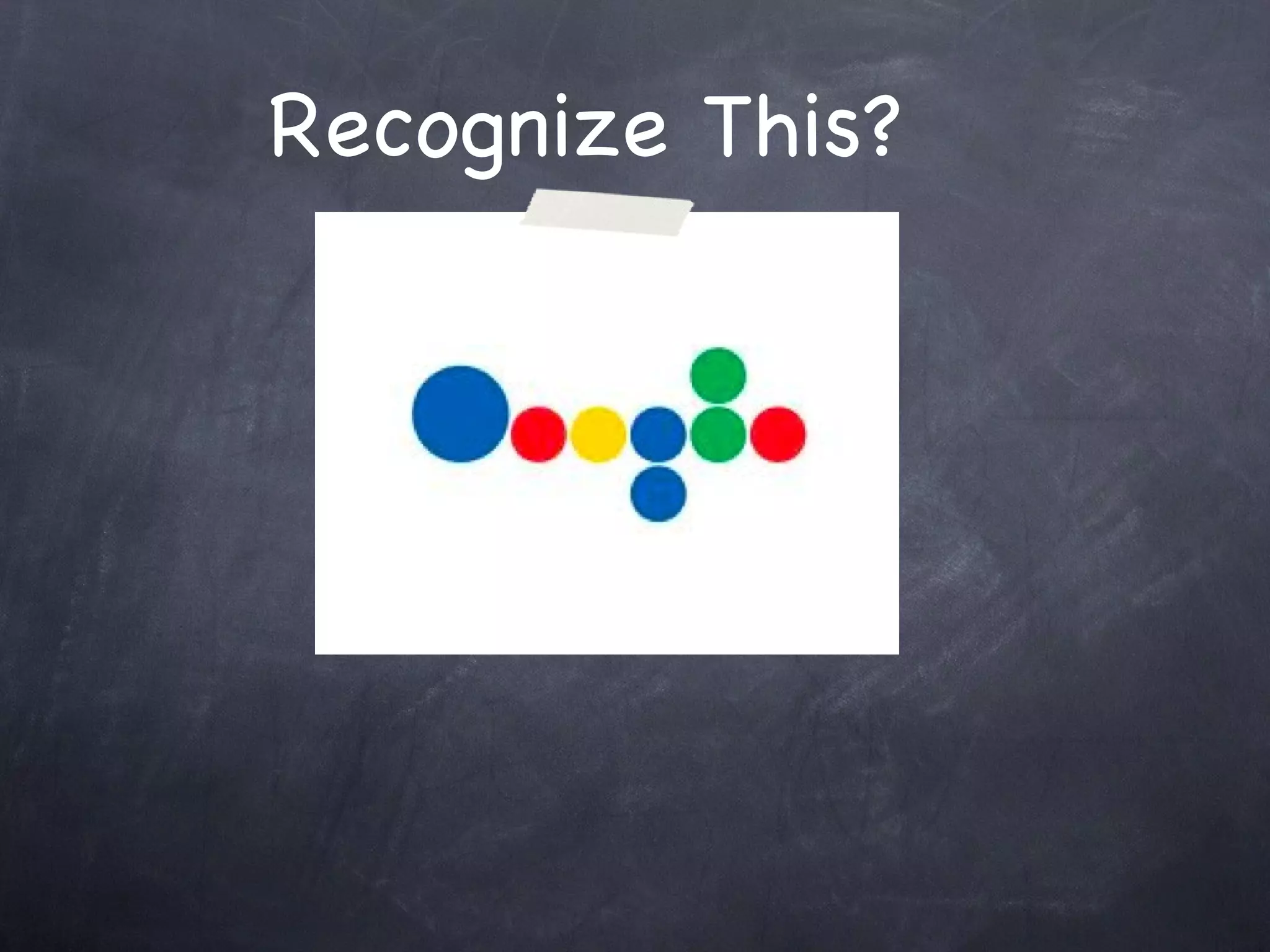 Recognize This? Kindergardeners Do Too! 