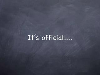 It’s official.... 