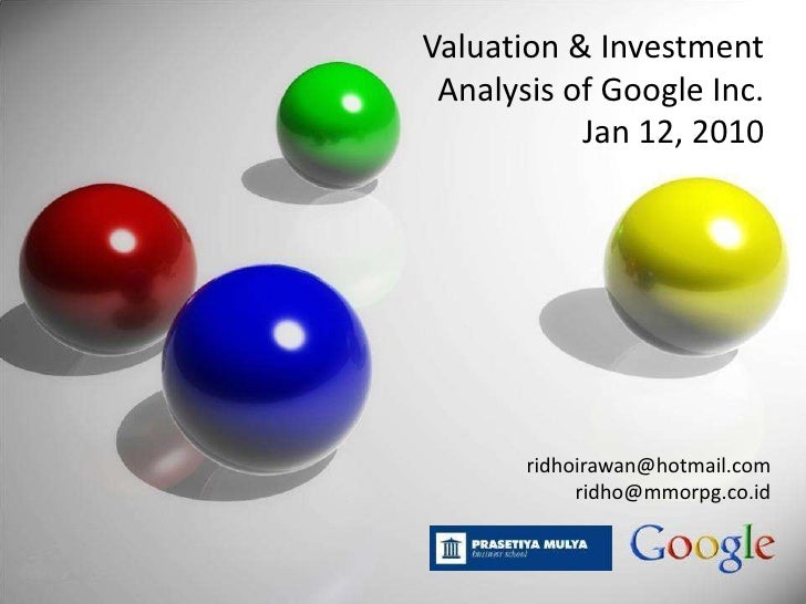 Google Valuation