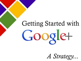 Getting Started with
A Strategy...
 