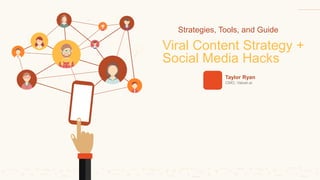 $
$
$
Viral Content Strategy +
Social Media Hacks
Taylor Ryan
CMO, Valuer.ai
Strategies, Tools, and Guide
 
