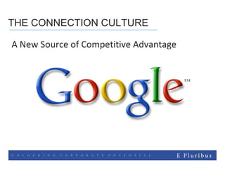 THE CONNECTION CULTURE A New Source of Competitive Advantage 