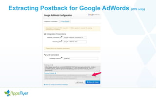 Extracting Postback for Google AdWords (iOS only) 
 