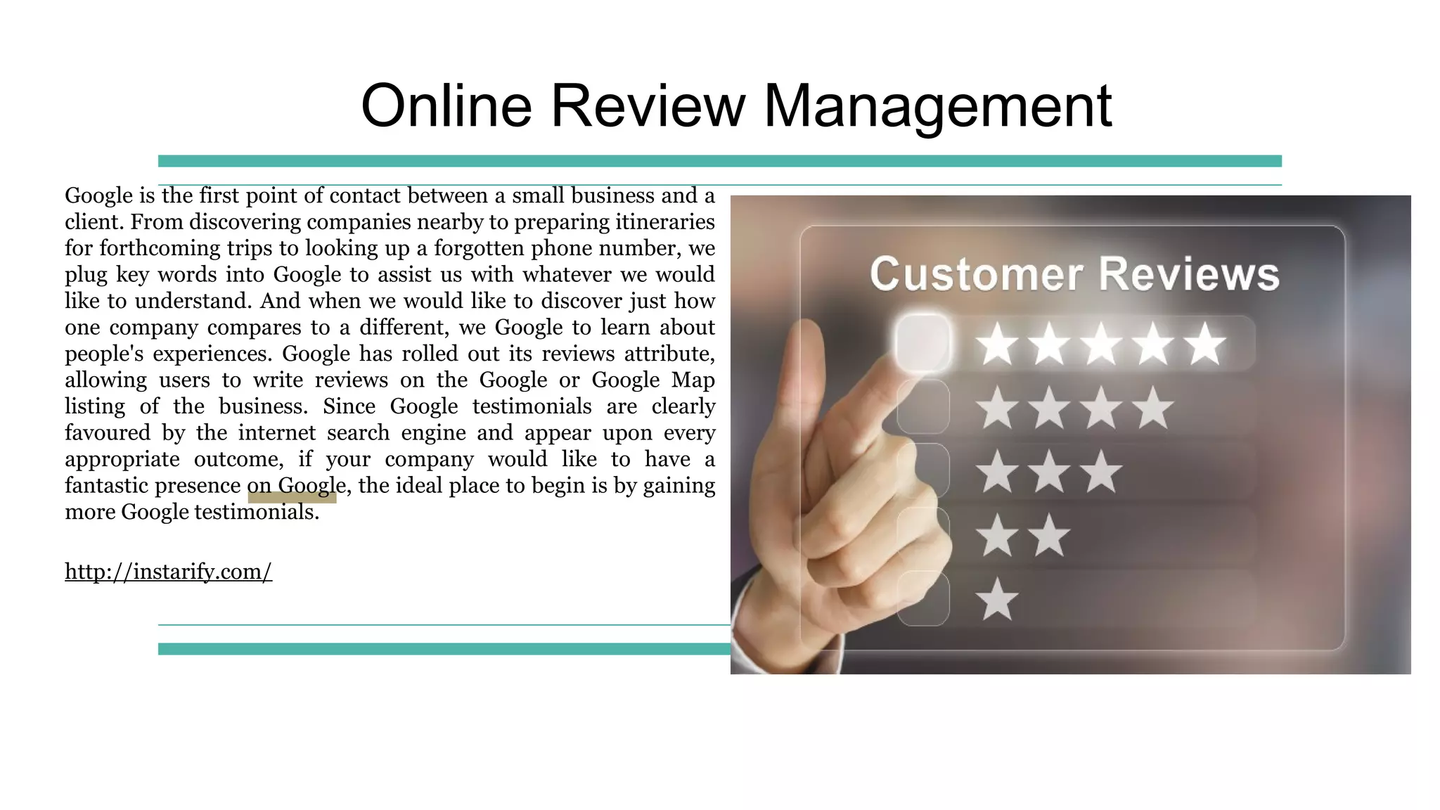 Google reviews ppt | ODP