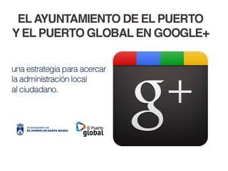 Google + para un ayuntamiento