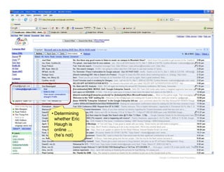 Google's internal systems