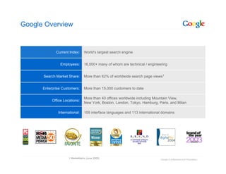 Google's internal systems