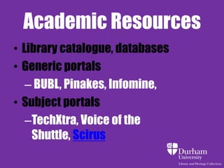 Hands-on 
• Link to Google Scholar 
• Set up preferences 
• Search using advanced search screen 
• Explore advanced options e.g. alerts 
• How does it compare with library 
databases you use? 
Via Flickr Creative Commons, by © Stuti Sakhalkar. Original available at 
http://www.flickr.com/photos/theblackcanvas/2945878325/ 
 