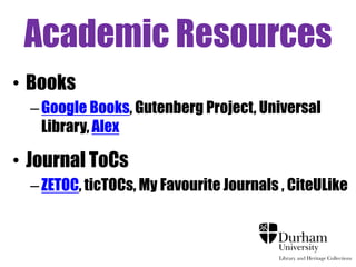 Part 3 
Google Scholar 
– My Citations 
 