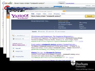 Hands-on 
• Look at metrics of journals in your 
discipline 
• Set up a ‘My citations’ account if you 
wish (and add publications if you have 
any) 
• Continue to search Google Scholar 
Via Flickr Creative Commons, by © Stuti Sakhalkar. Original available at 
http://www.flickr.com/photos/theblackcanvas/2945878325/ 
 
