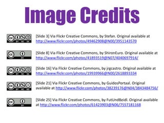 Social / Academic Resources 
Make use of what others are already collecting:- 
• ResearchGate – http://www.researchgate.net/ 
• Piirus - https://www.piirus.com/ 
• CituLike – search at http://www.citeulike.org/ 
• Delicious – search Google ( site:.delicious.com) 
• Scoop.it – search at http://www.scoop.it/ 
• Twitter – use Tweetdeck, Hootsuite etc. 
 