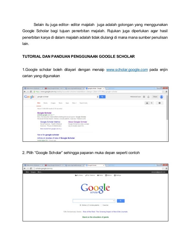 Google Scholar Pemudah Cara Penulisan Ilmiah