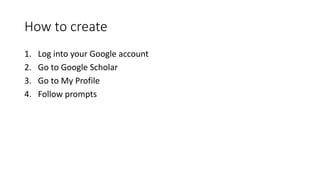 GOOGLE SCHOLAR PROFILES visual data 5