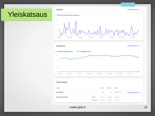 maikku@iki.fi 19
Yleiskatsaus
 