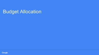 Budget Allocation
 