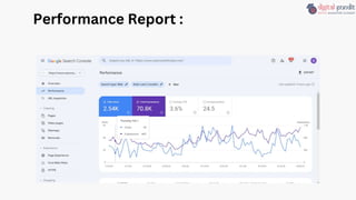Performance Report :
 