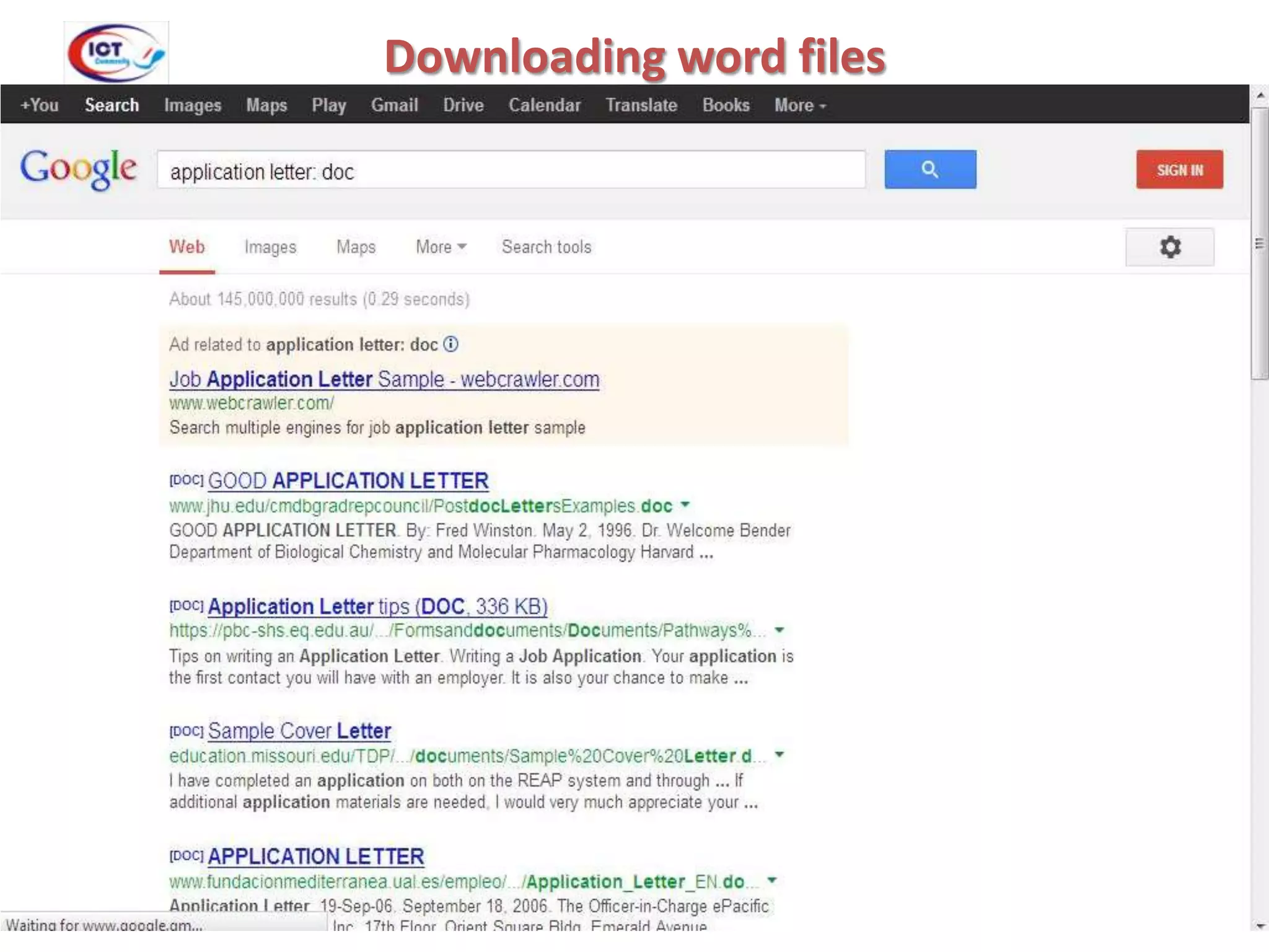Downloading word files

 
