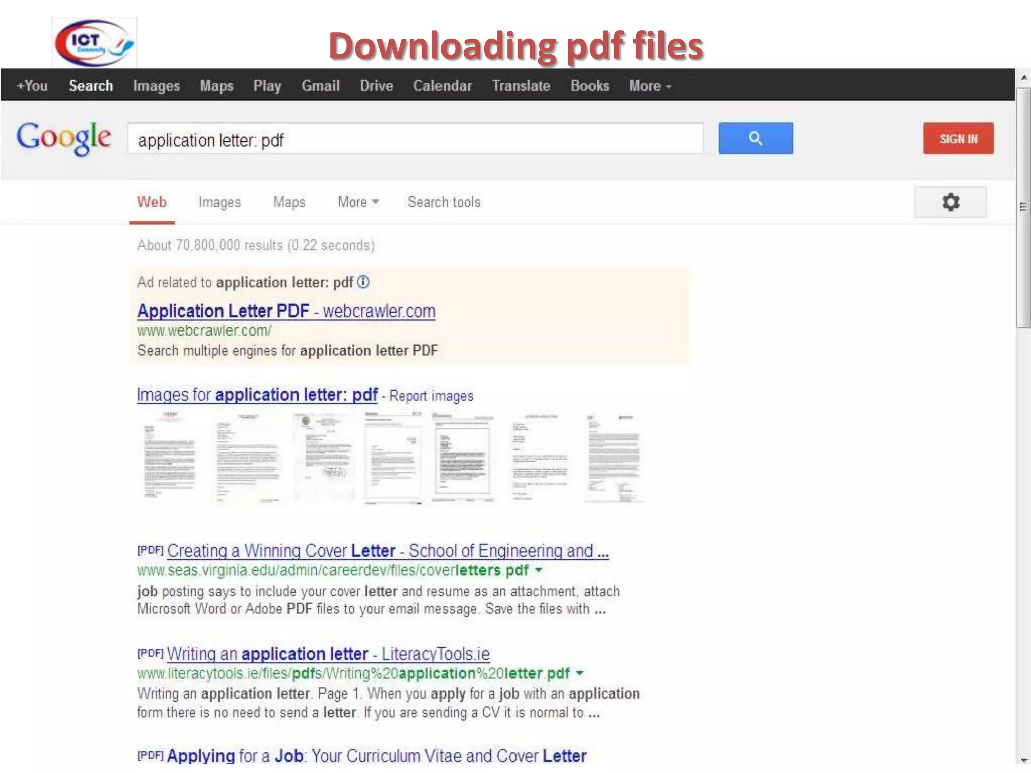 Downloading pdf files

 