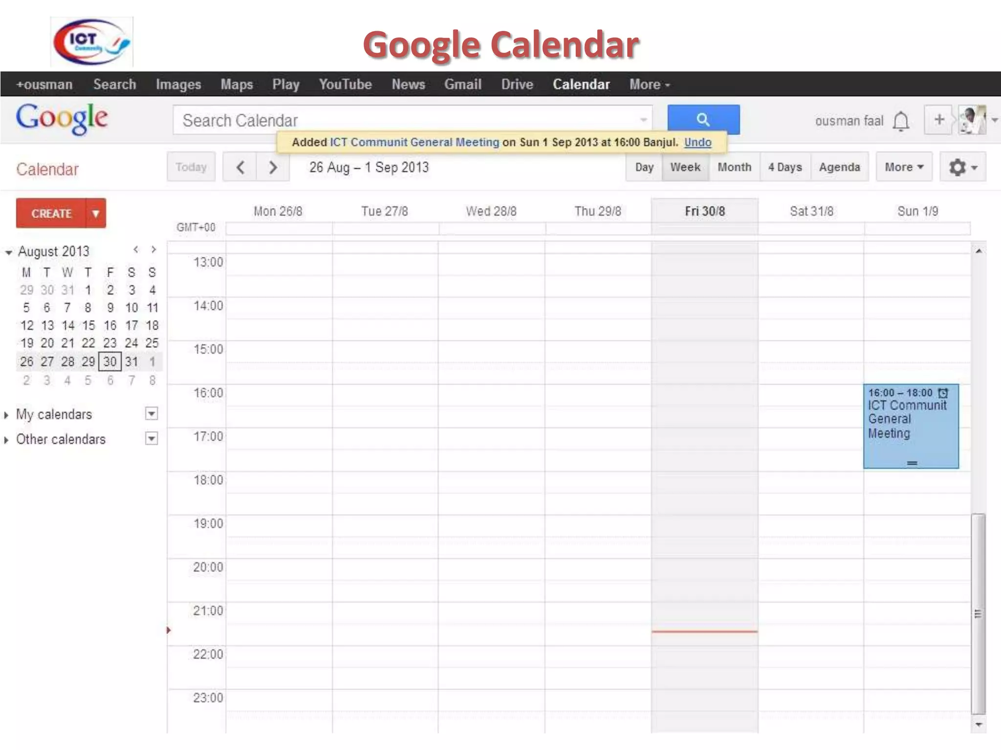 Google Calendar

 
