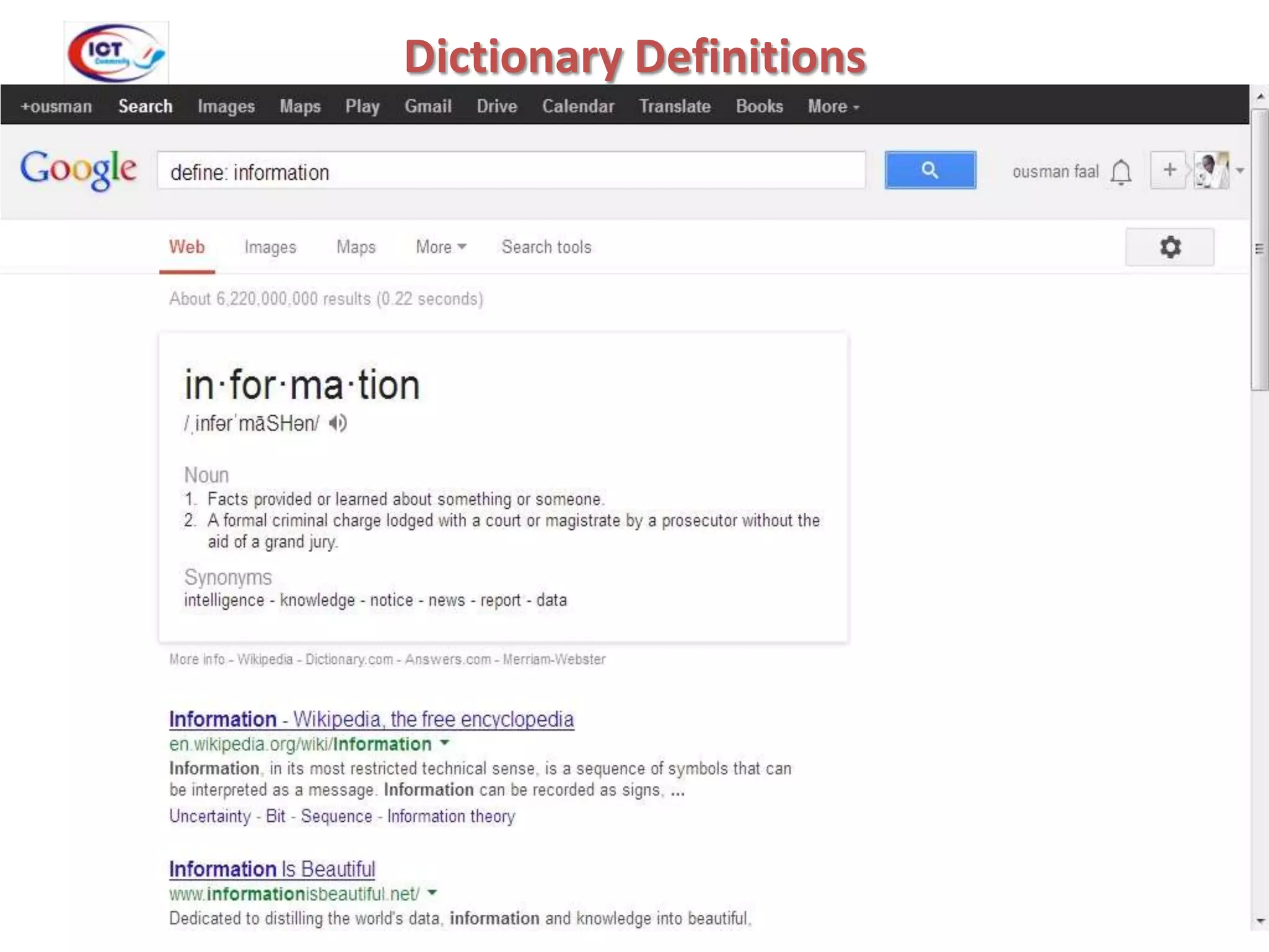 Dictionary Definitions

 